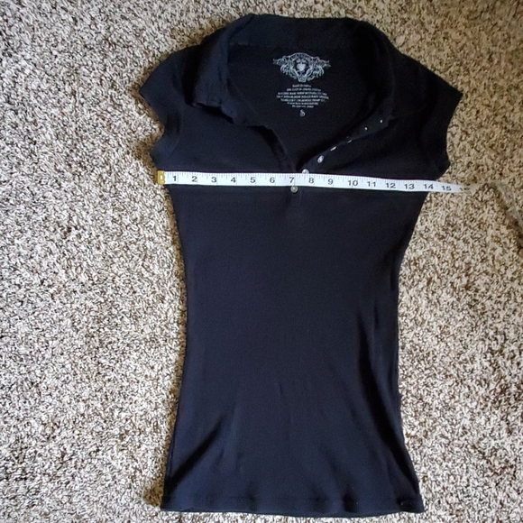 Ellemenno black short sleeve top, size S - Picture 3 of 5